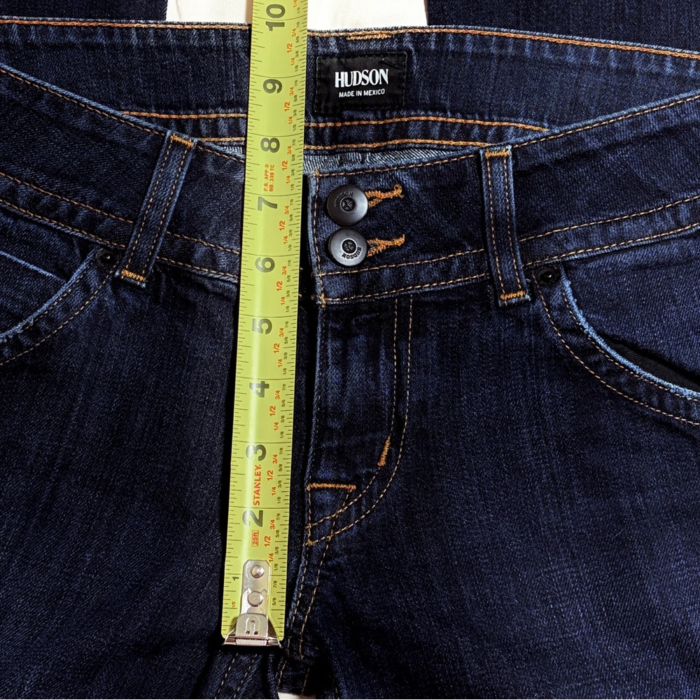 HUDSON new Signature Low-Rise Boot Cut Dark Indigo Soft Stretch Jeans NWOT - Picture 13 of 16